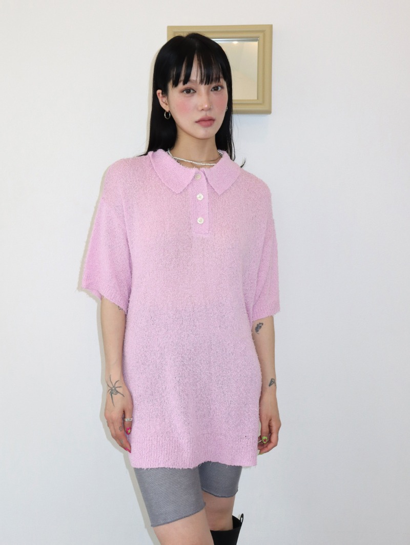 Over collar knit