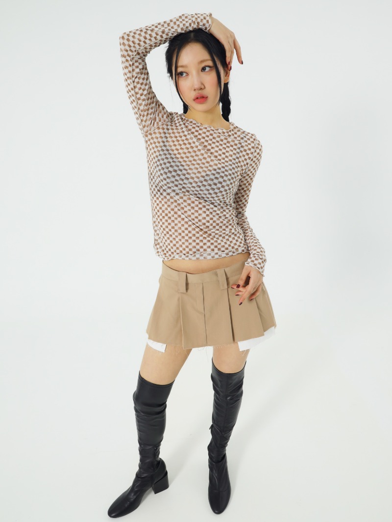 Out pocket mini skirt(2 colors)