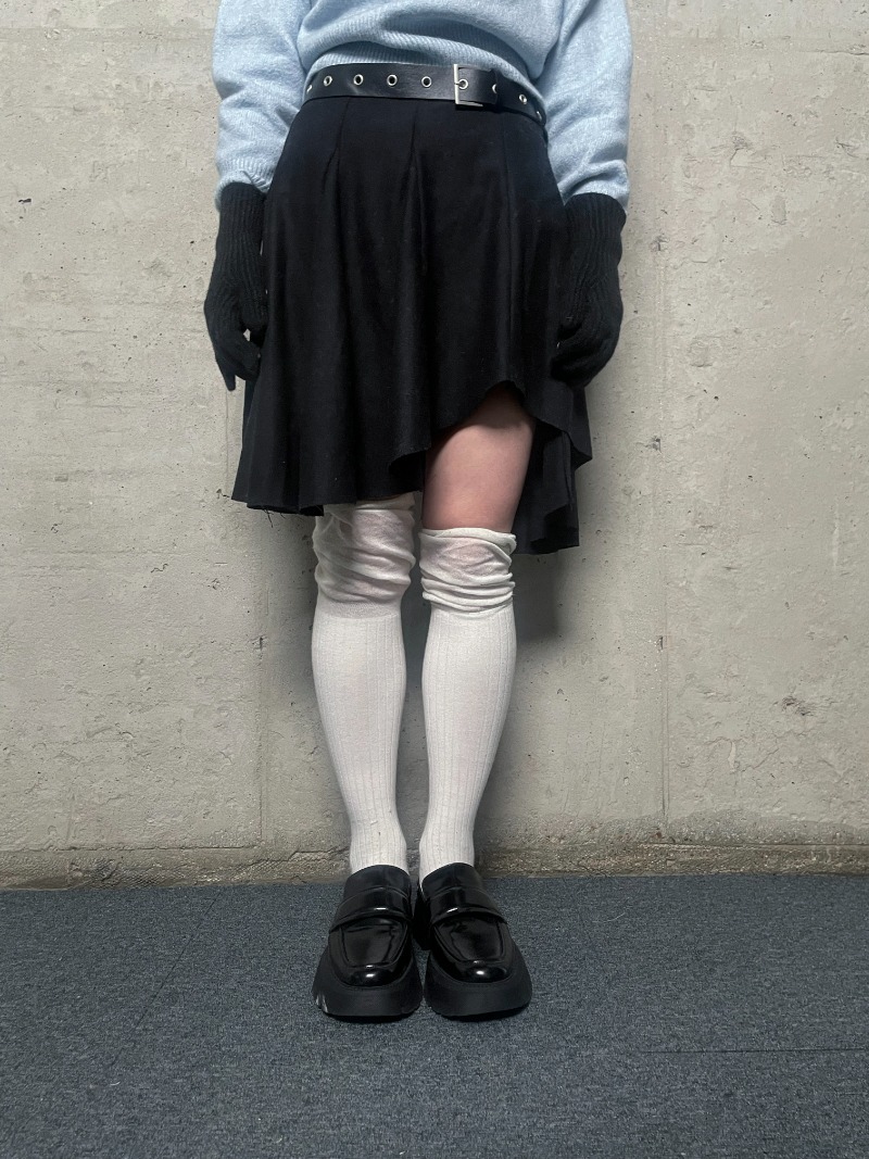 [BLACK 당일 배송]Unbalance skirt