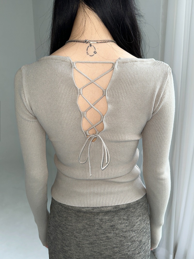 Back cross golgi knit
